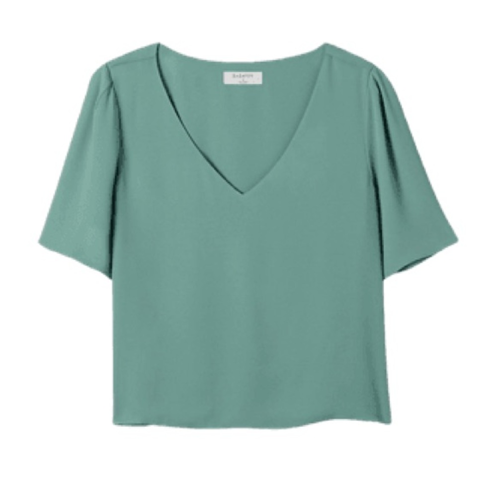 Babaton Randy Blouse in Seafoam